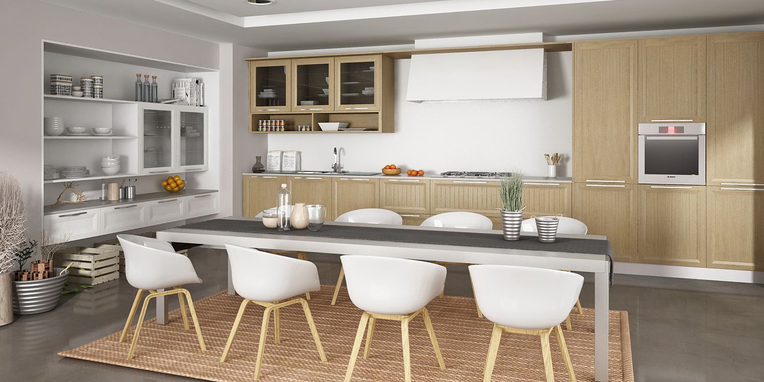 Detalle acabado madera natural cocina Senda Garbianti