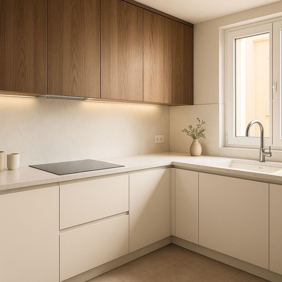 cocinas laminadas acabado madera