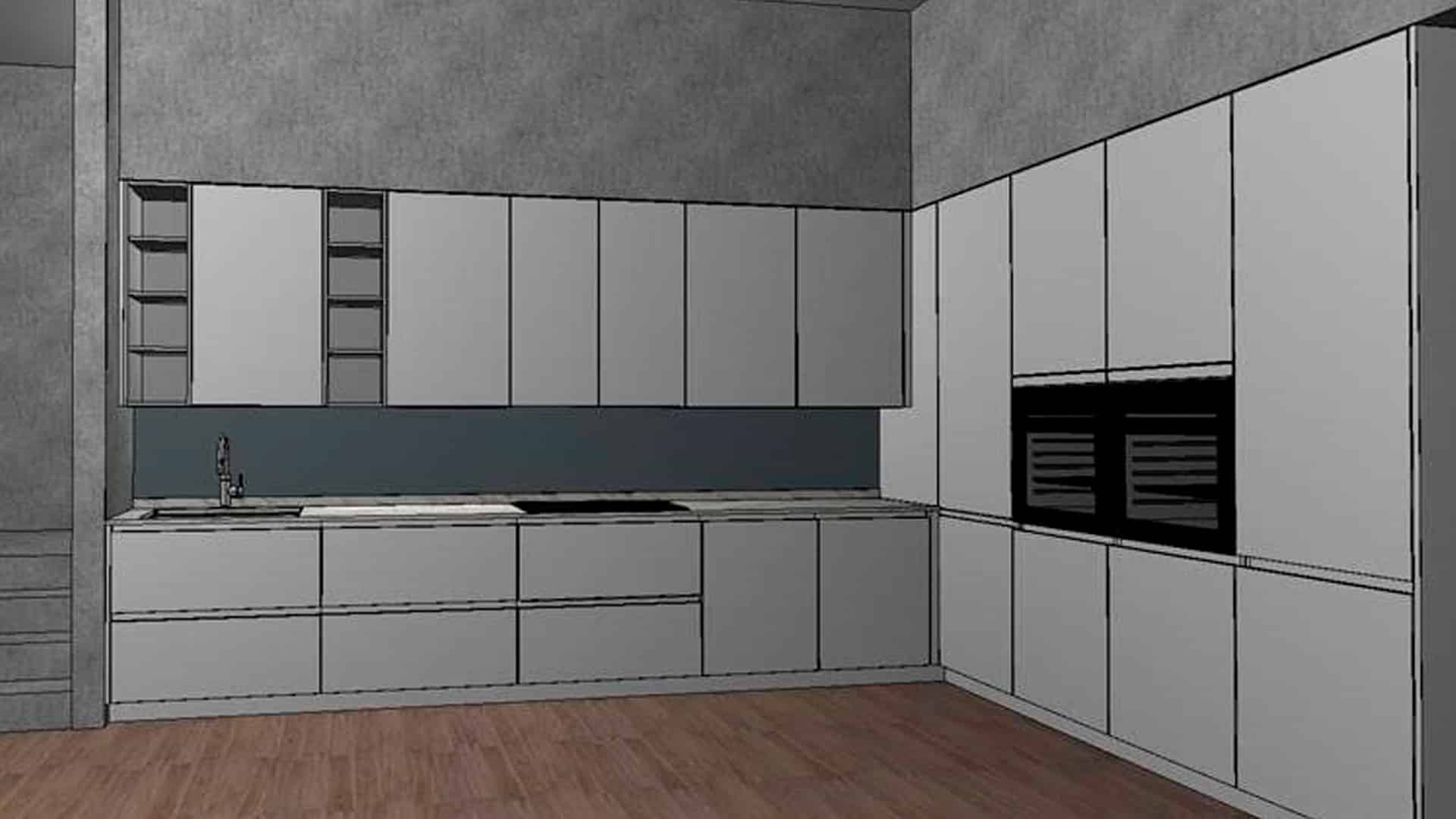 Render de cocinas a medida con Autokitchen
